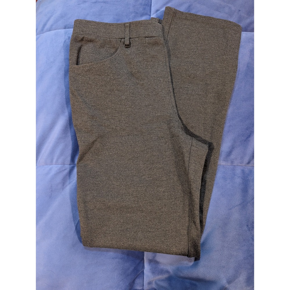 Quince Ultra-Stretch Ponte Straight Leg Pants Charcoal Gray‎ Womens - Size M